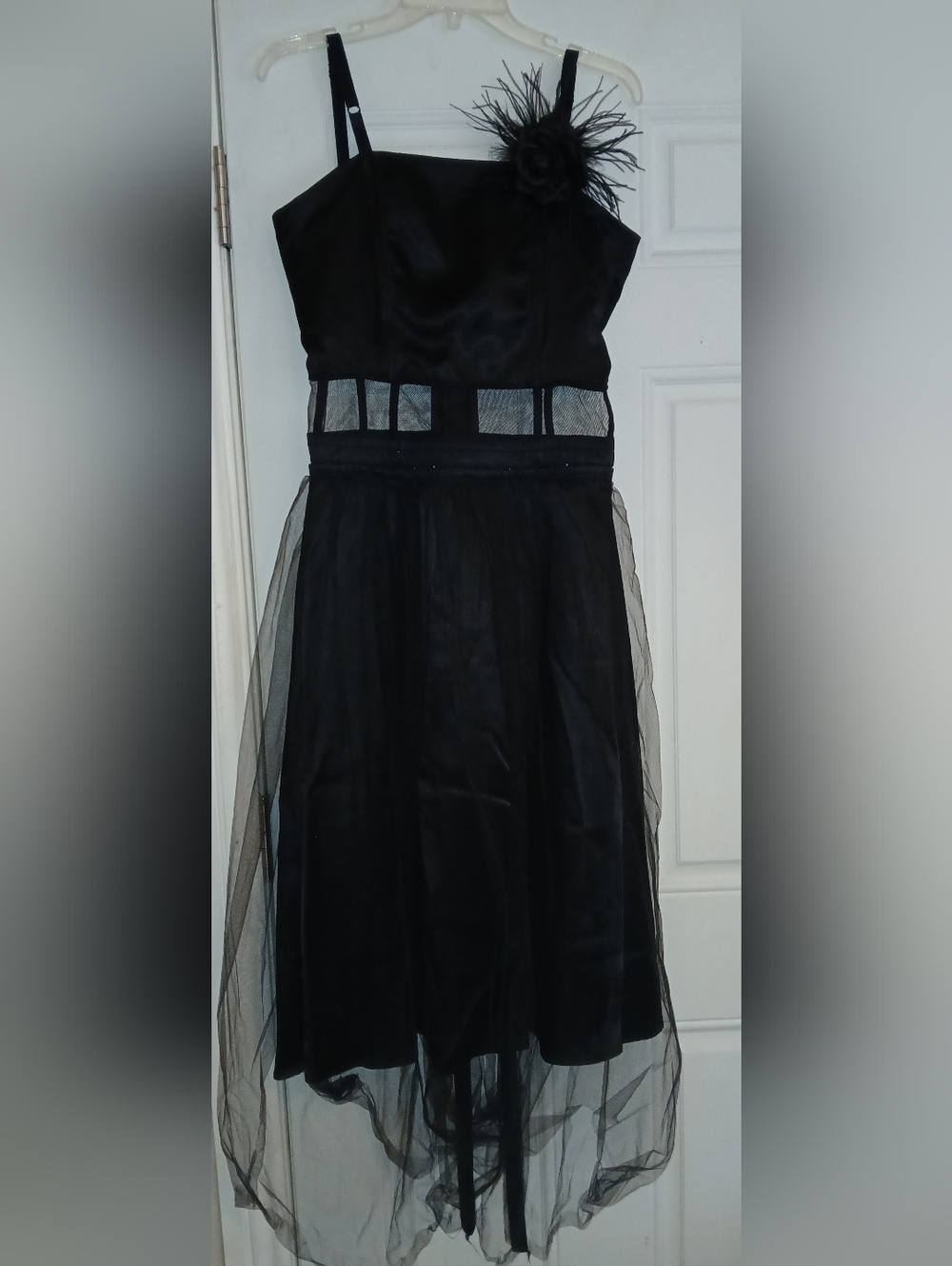 Super Low Fat Black Dress Fit and Flare Y2K GOTH Size Small